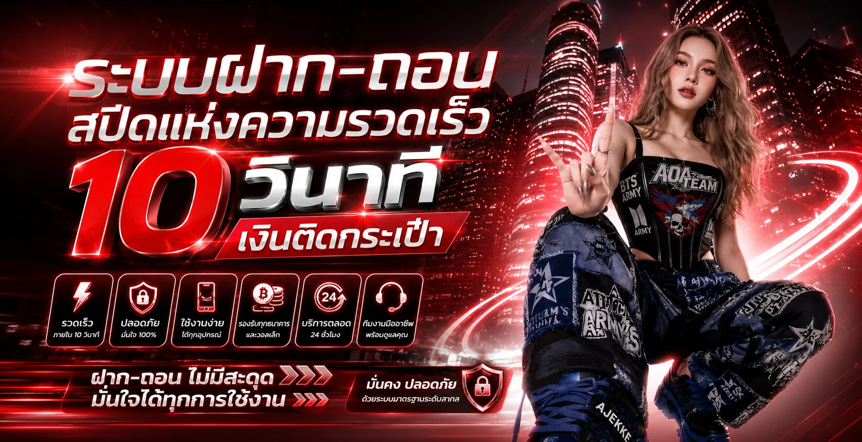 SUCK777 คืนค่าคอมมิชชั่นและฝากถอนวอเลทอัตโนมัติภายใน 30 วินาที